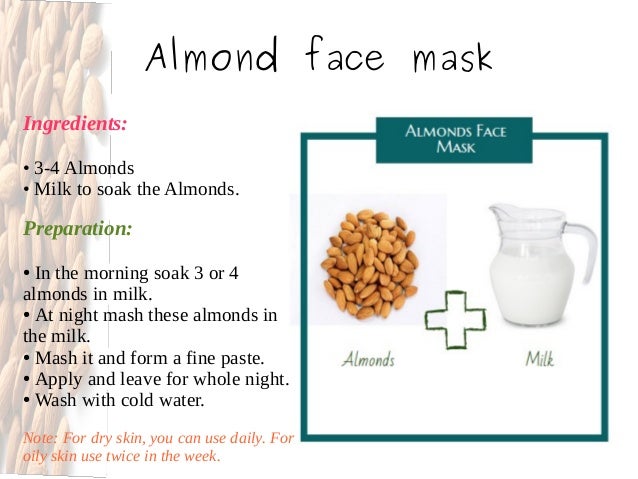 Project x losing virginity Almond facial mask